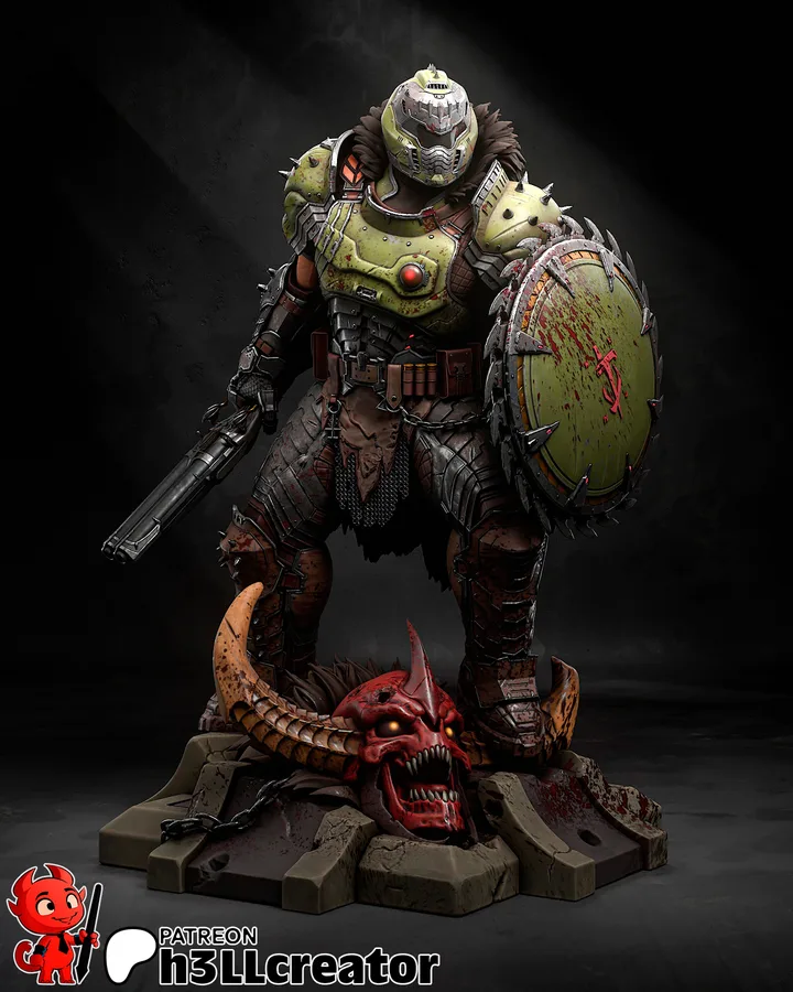 Doom Guy -H3LLCreator figure reference