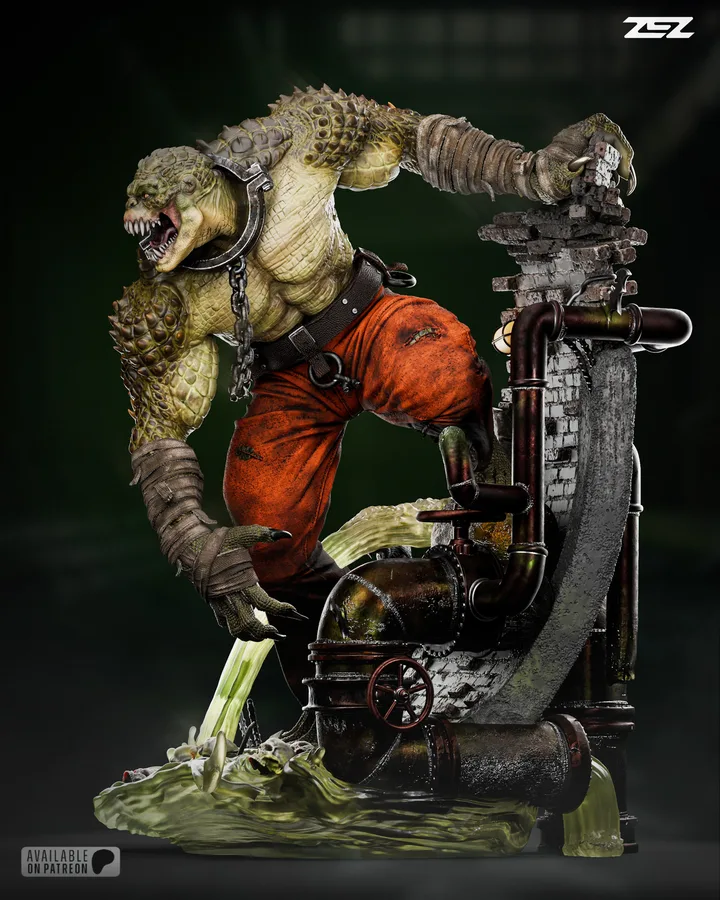 Killer Croc figure reference