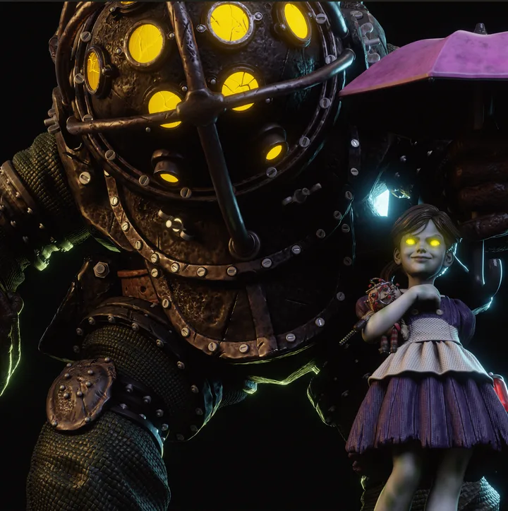 Big Daddy And Little Sister figure reference
