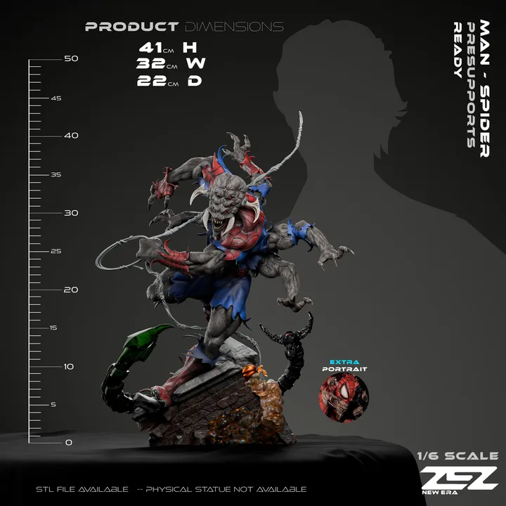 Man-Spider figure reference