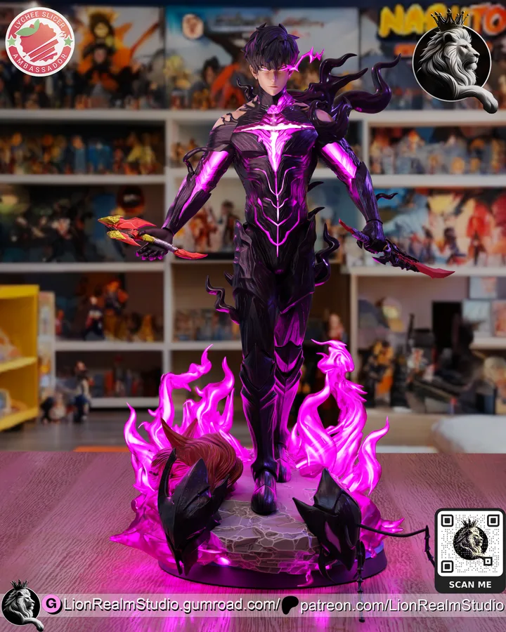 Sung Jin-Woo Shadow Monarch figure reference