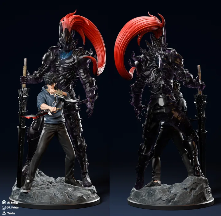 Jin Woo and Igris figure reference