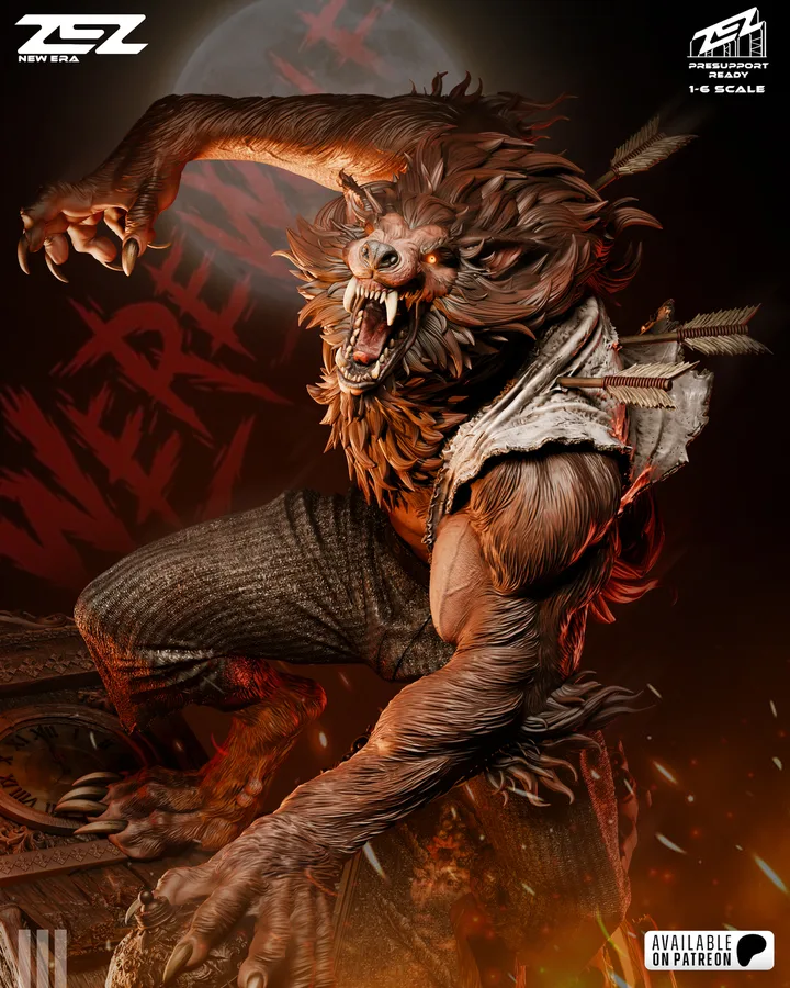 Werewolf figure reference