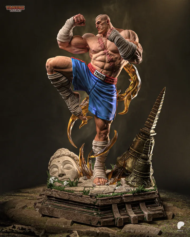 Sagat figure reference