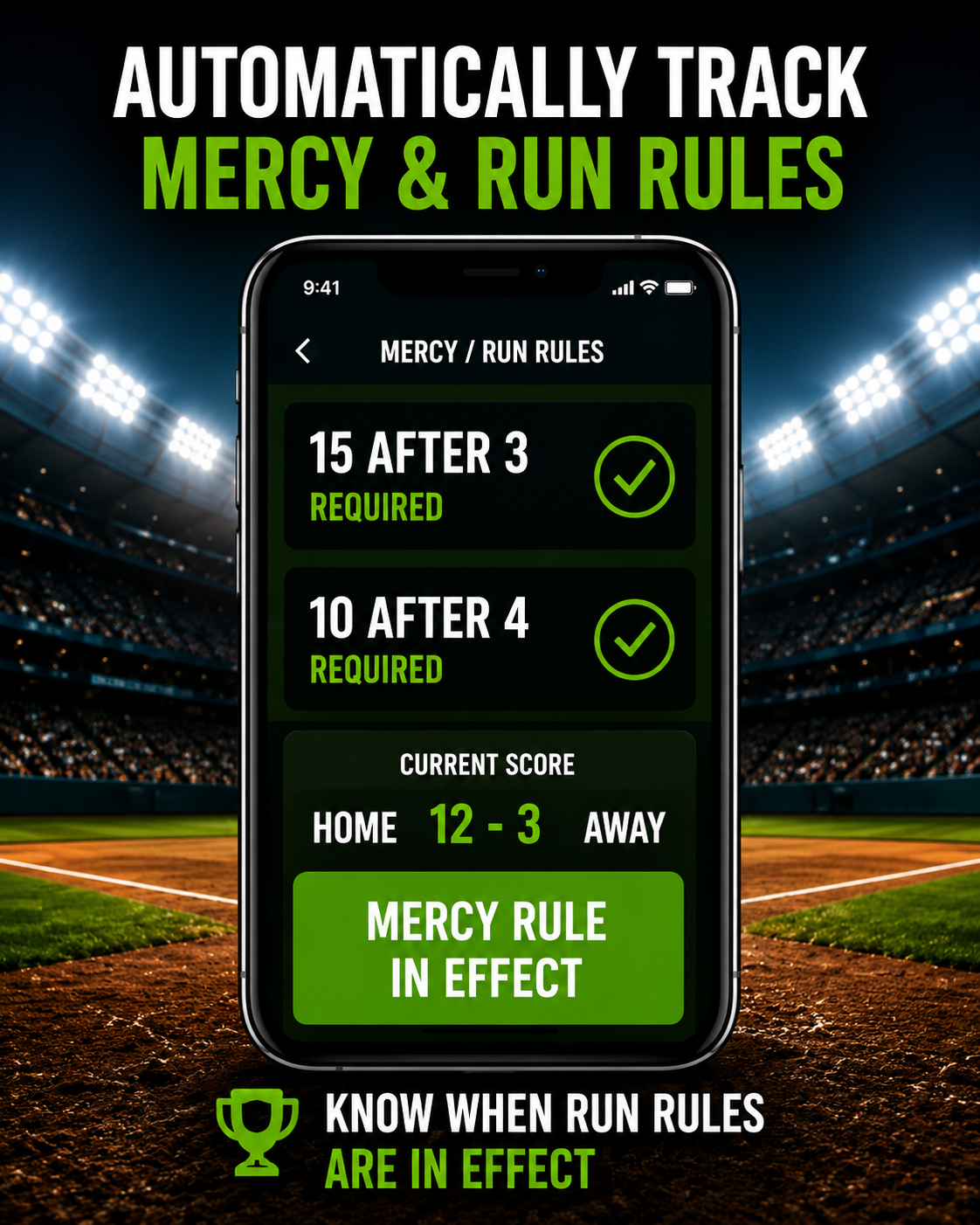 No New Inning — Automatically Track Mercy Rules