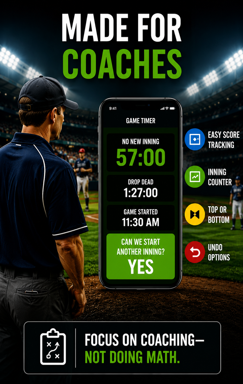 No New Inning — Made for Coaches